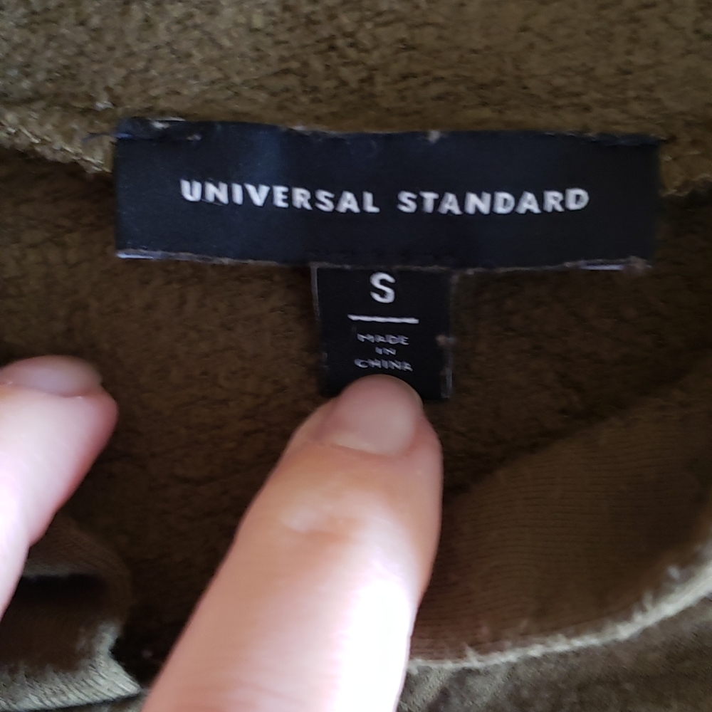 Universal Standard Amy Green Pullover Hoodie Swea… - image 7